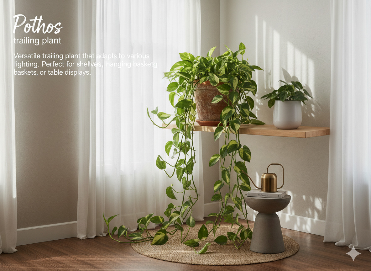 Golden Pothos trailing house plant